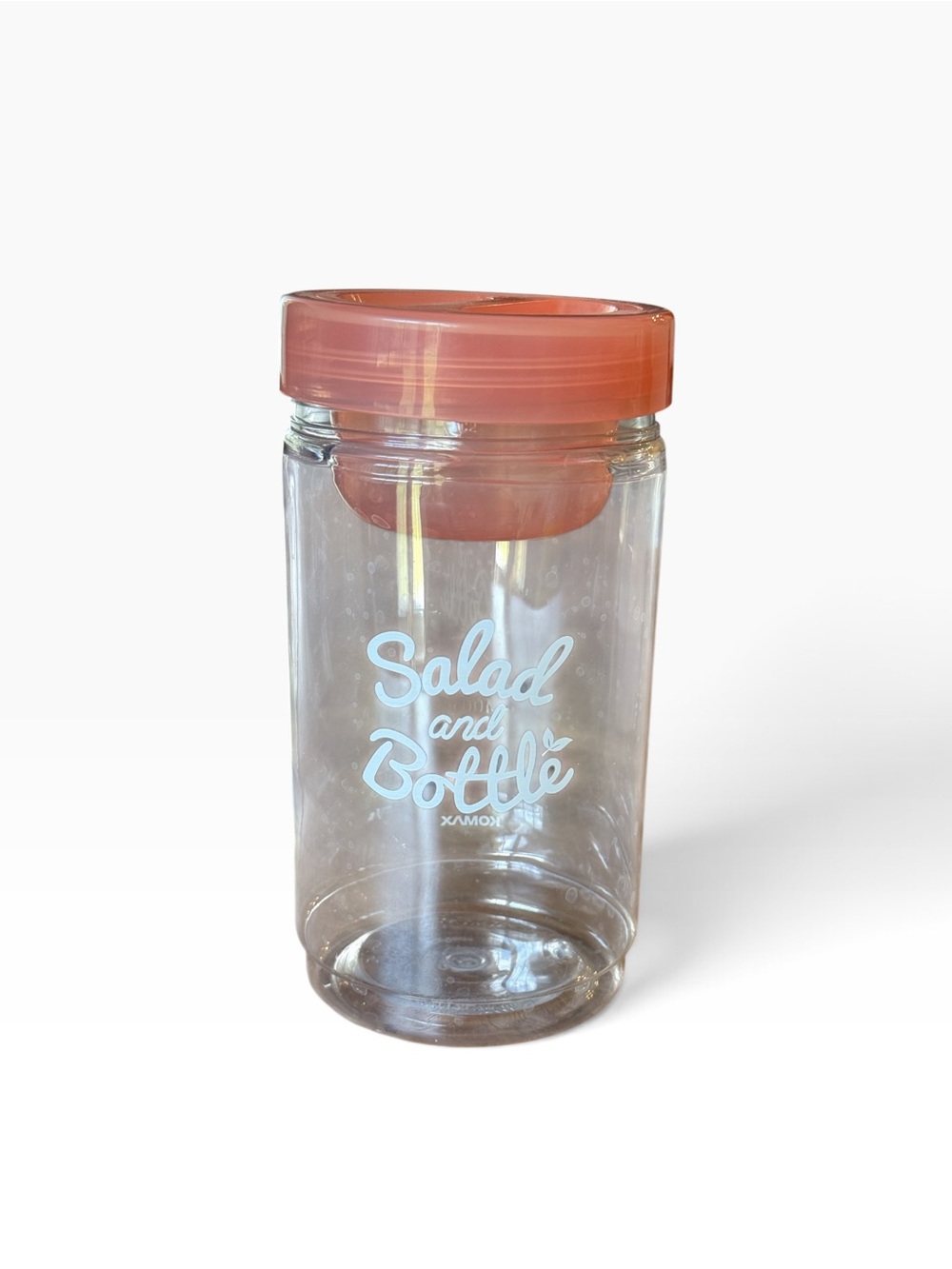 Komax 1000ml Clear Plastic Jar Salad Dressing Keeper